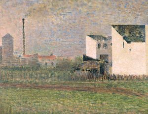 Suburb, c.1882 by Georges Seurat